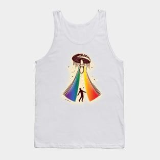 Mushroom Alien Abduction Tank Top